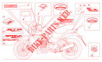 Decal and plate set voor MOTO GUZZI Breva IE 2005