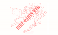 Optional tilting luggage rack voor MOTO GUZZI California Jackal 2000