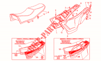 Saddle side panels voor MOTO GUZZI Le Mans 1993