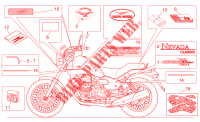 Decal and plate set voor MOTO GUZZI Nevada Classic IE 2008