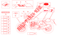Decal and plate set voor MOTO GUZZI V7 Racer 2011