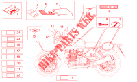 Decal and plate set voor MOTO GUZZI V7 Racer 2012