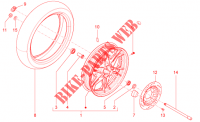 Rear wheel II voor MOTO GUZZI V7 Stone 2015